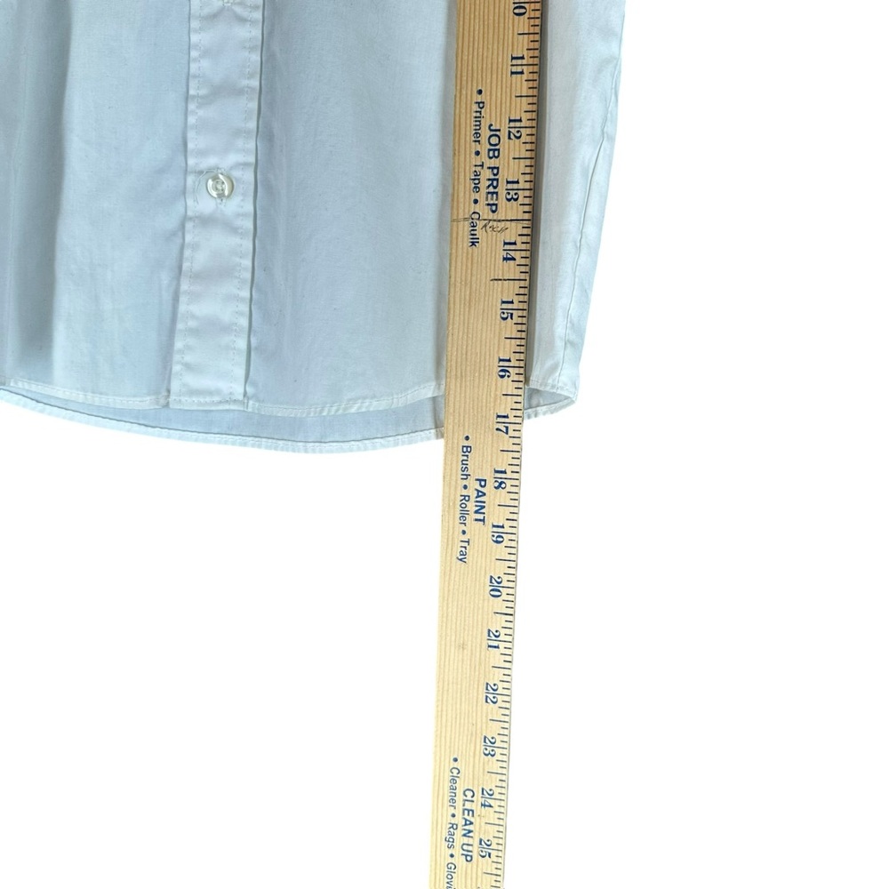 Chaps Boy’s 7 White Button LS Dress Shirt Cotton Blend Pocket Preppy Classic - Picture 9 of 13